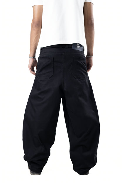 Black Pleated Balloon Pants