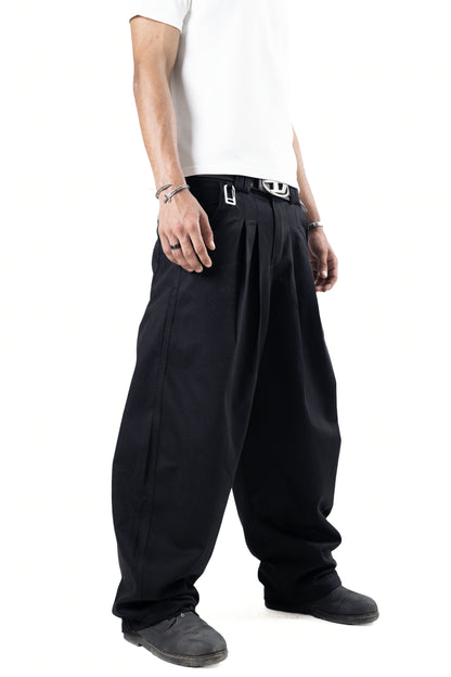Black Pleated Balloon Pants