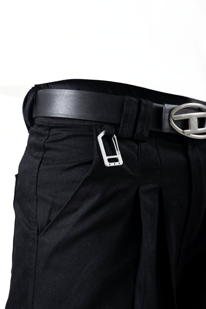 Black Pleated Balloon Pants
